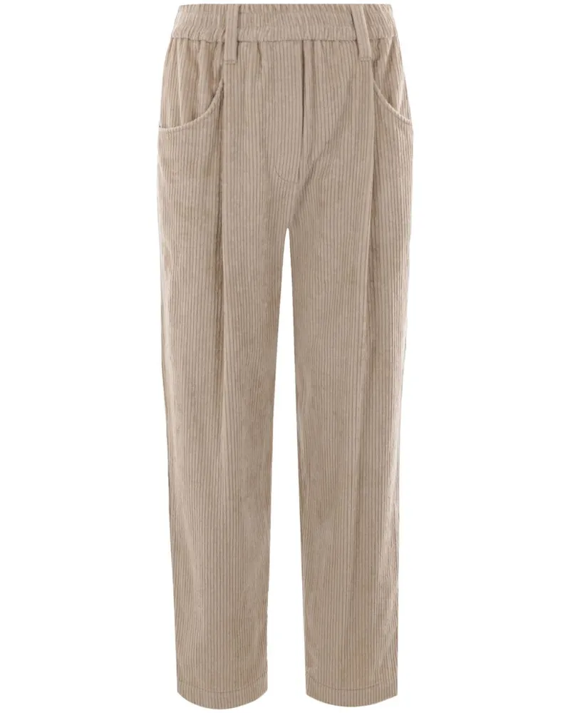 Brunello Cucinelli Cordhose mit geradem Bein - Nude Nude
