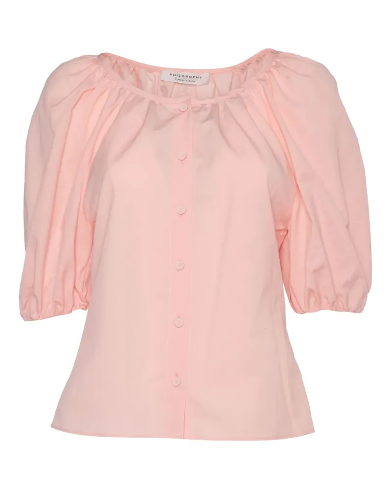 Philosophy Di Lorenzo Serafini Oberteil mit Puffärmeln - 132 PINK 132