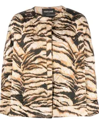 Roberto Cavalli Jacke mit Animal-Print Nude