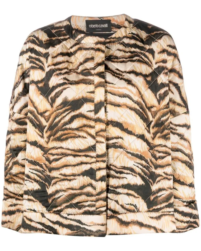 Roberto Cavalli Jacke mit Animal-Print - Nude Nude