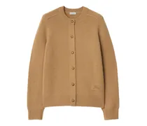 Cardigan mit Ritteremblem-Patch - Nude