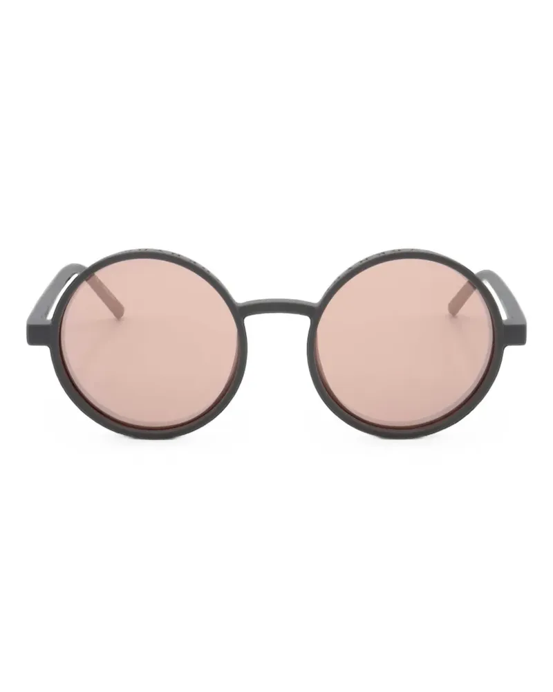 DKNY Runde Sonnenbrille mit Logo-Gravur - Grau Grau