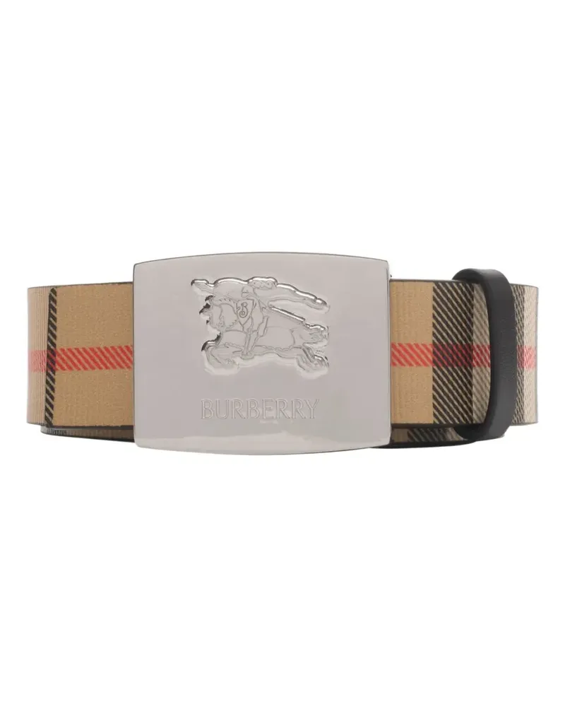 Burberry Wendbarer Gürtel mit Check - Nude Nude