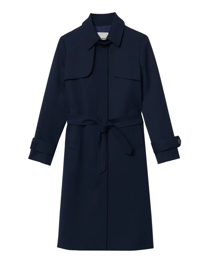 Sandro Trenchcoat mit Gürtel - Blau Blau