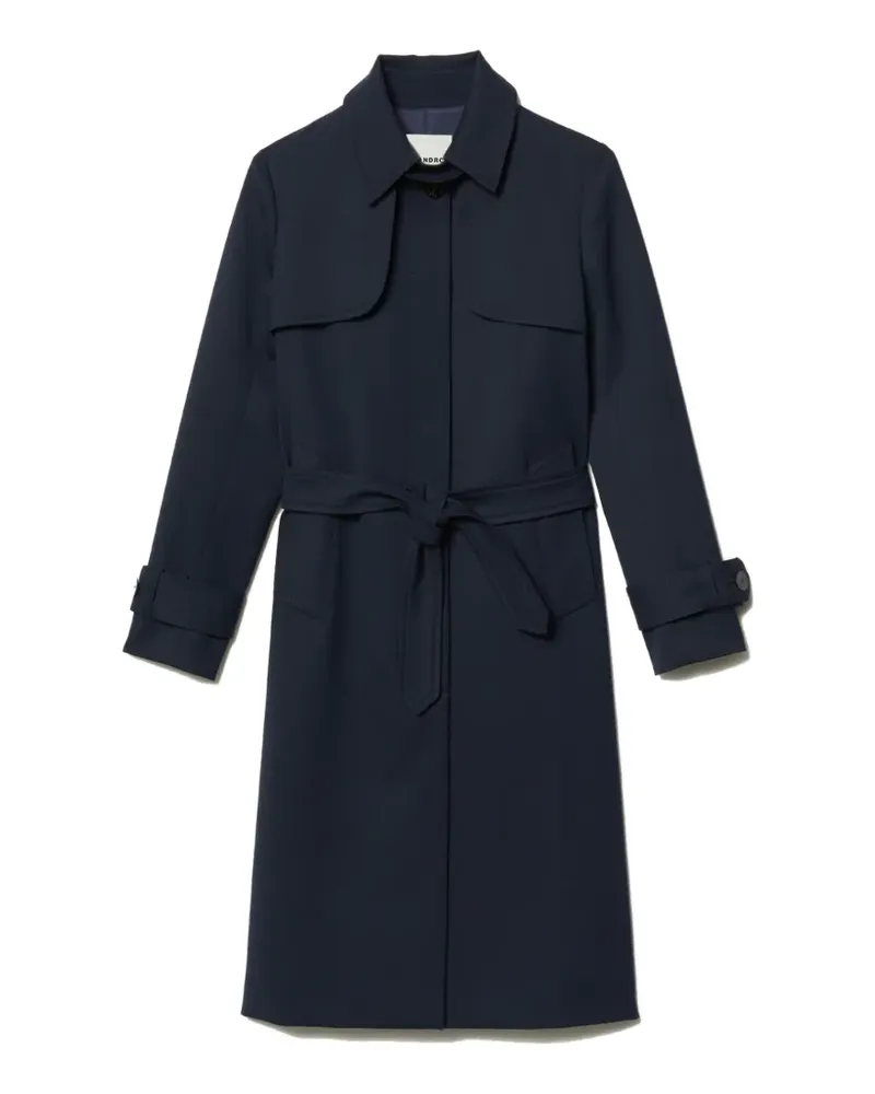 Sandro Trenchcoat mit Gürtel - Blau Blau
