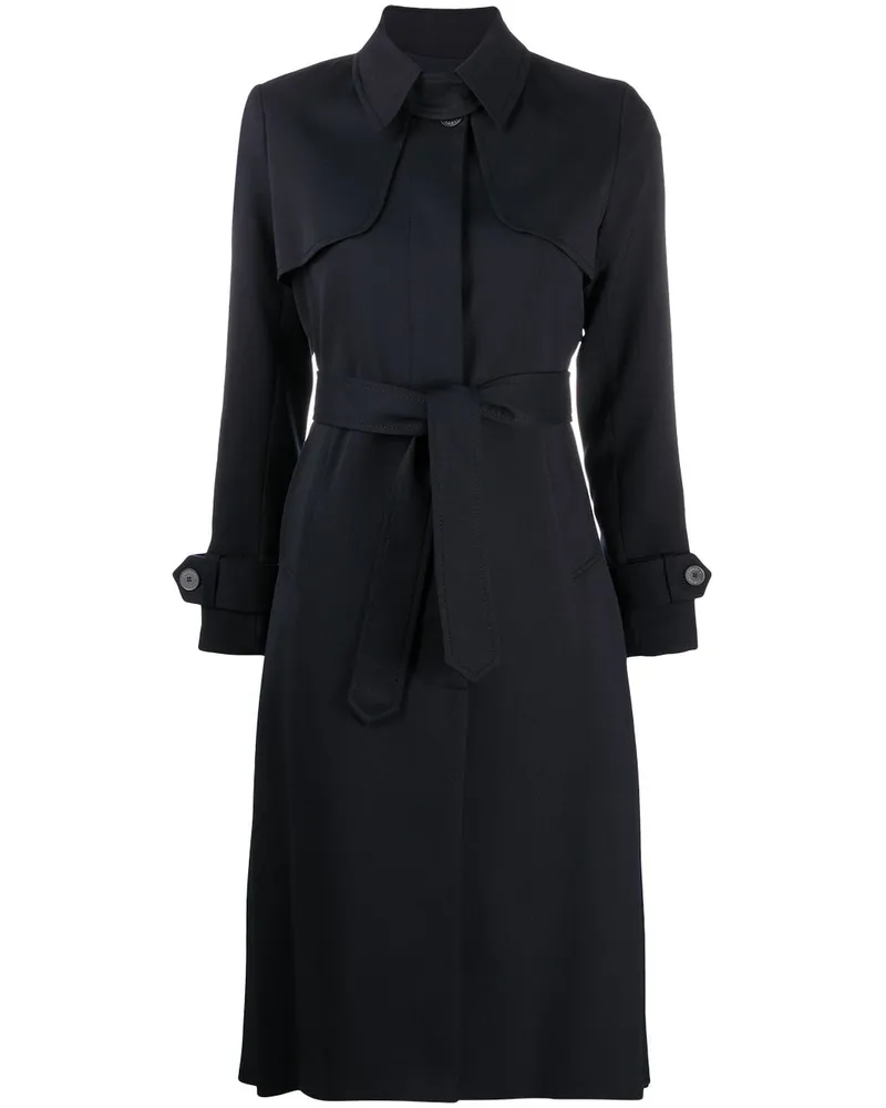 Sandro Trenchcoat mit Gürtel - Blau Blau