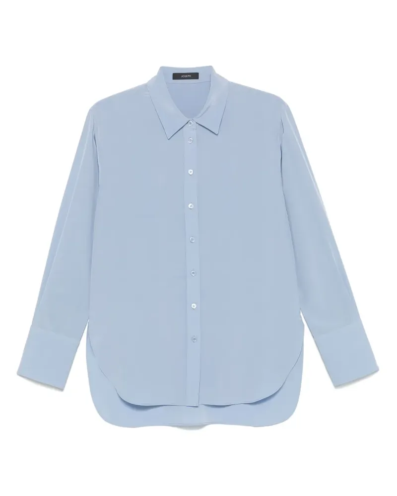 Joseph Hemd aus Seide - Blau Blau