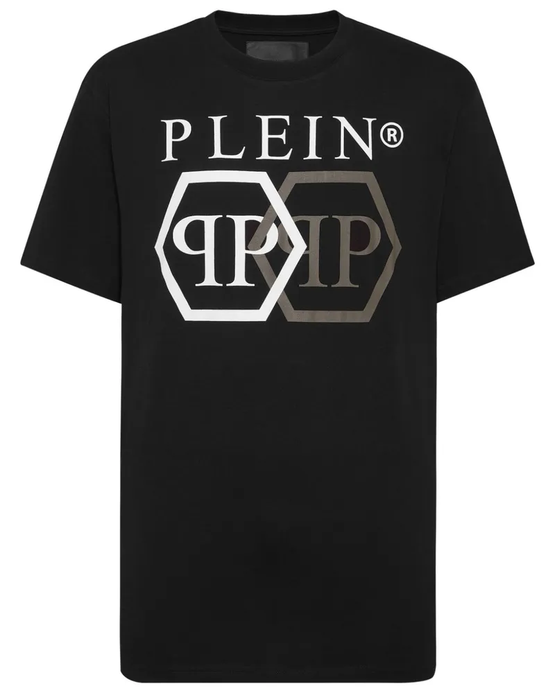 Philipp Plein Stones Hexagon T-Shirt - Schwarz Schwarz
