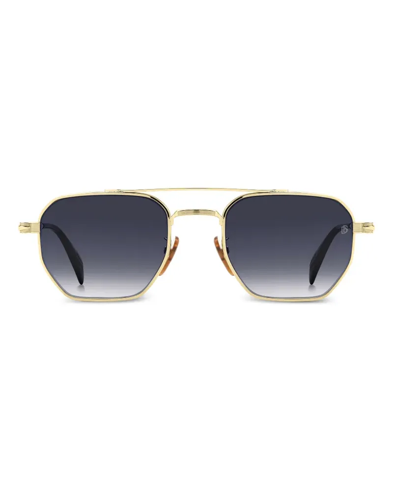 EYEWEAR by DAVID BECKHAM Sonnenbrille mit geometrischem Gestell - Gold Gold