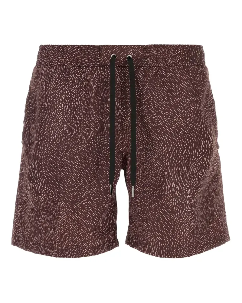 Brioni Badeshorts mit Print - Braun Braun