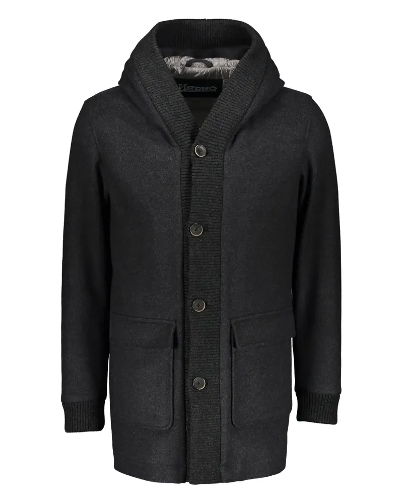 Herno Mantel mit Kapuze - Grau Grau