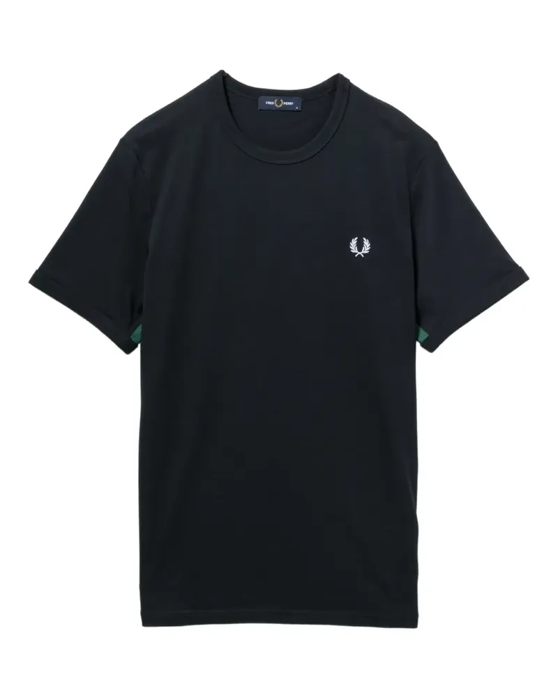 Fred Perry T-Shirt mit Logo-Stickerei - Blau Blau