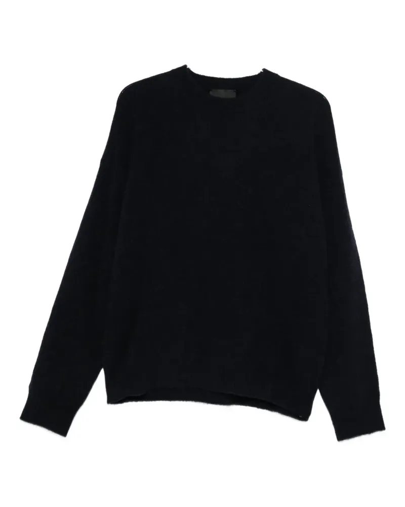 Roberto Collina Pullover mit gebürstetem Effekt - Blau Blau