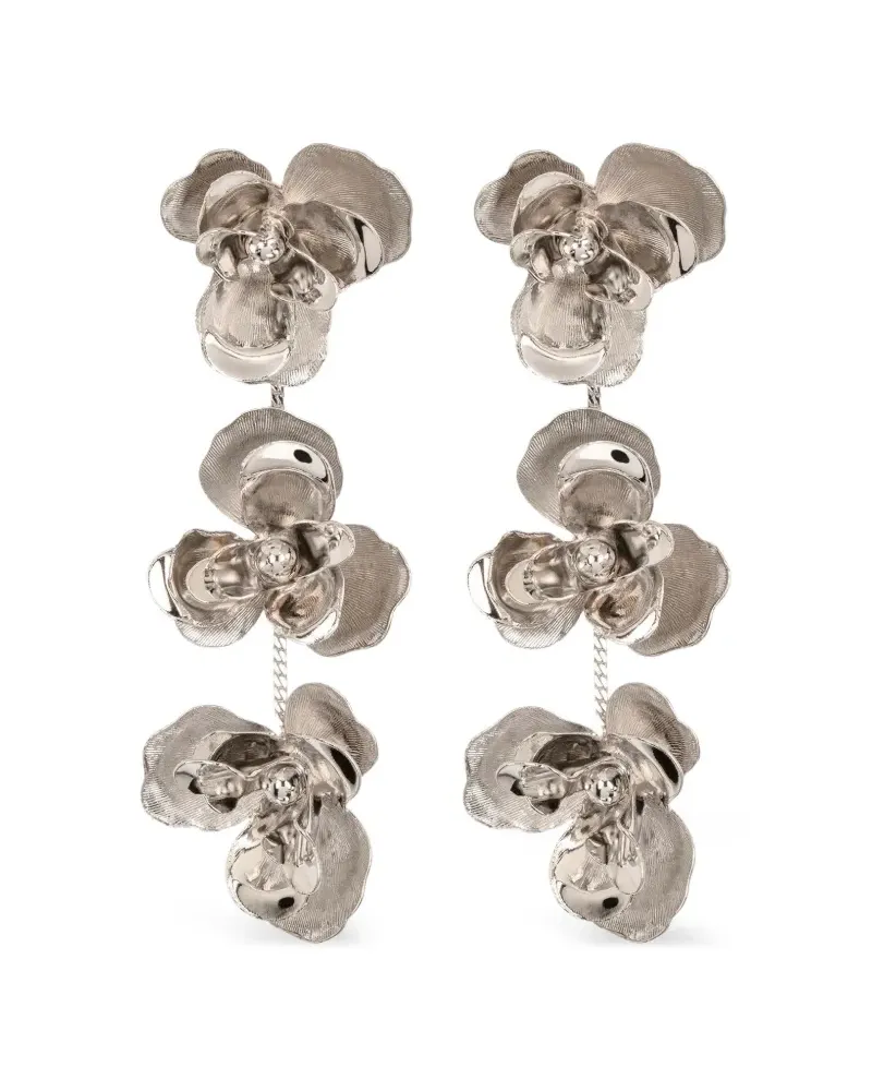 Jennifer Behr Braelynn Hängeohrringe mit Blumen - Silber Silber