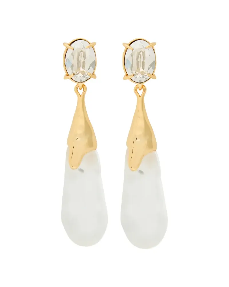 Alexis Bittar Bonbon crystal-embellished drop earrings - Gold Gold