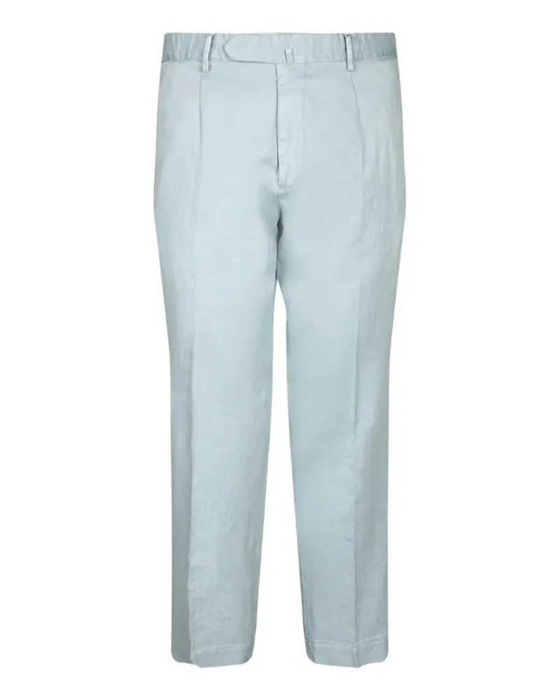 Dell'oglio Straight-Leg-Hose mit Falten - Blau Blau