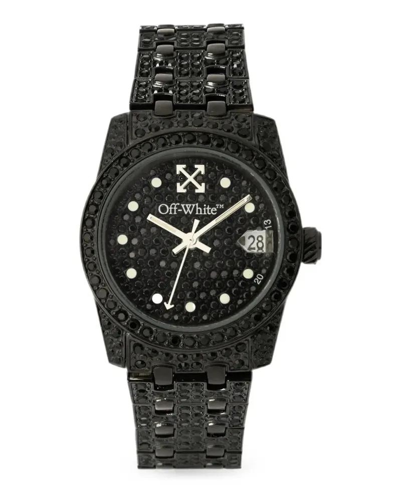 OFF-WHITE Discreet pavé 32mm watch - Schwarz Schwarz
