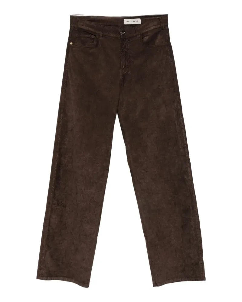 PLAN C corduroy straight-leg trousers - Braun Braun