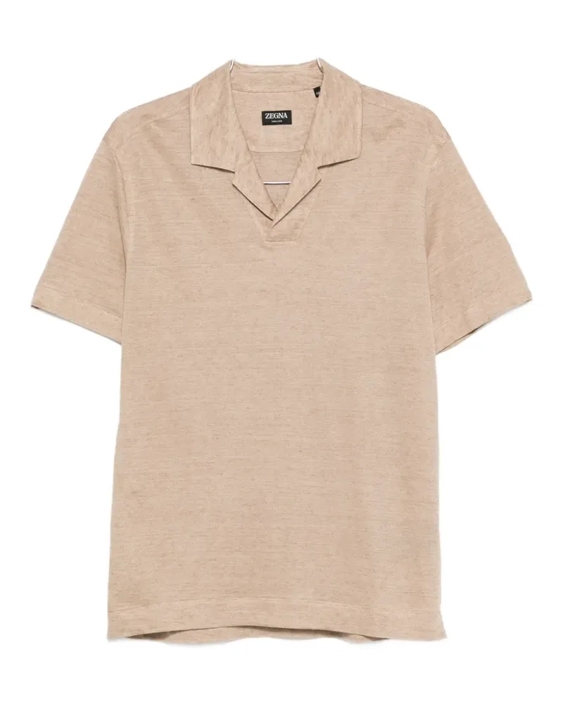 Ermenegildo Zegna V-neck T-shirt - Nude Nude