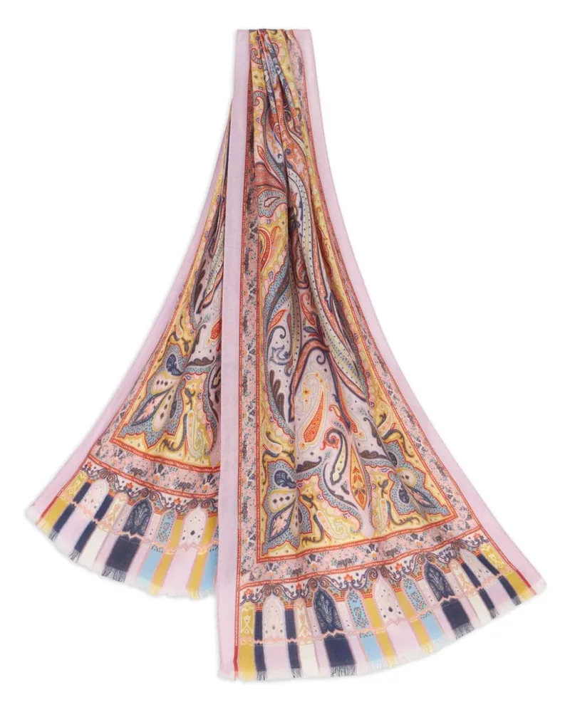 Etro Schal mit Print - Rosa Rosa