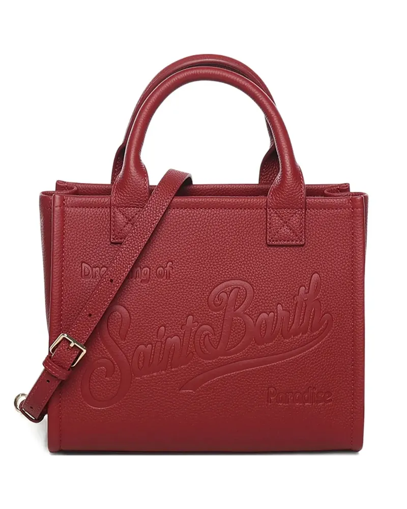 MC2 Saint Barth midi Vanity embossed leather tote bag - Rot Rot