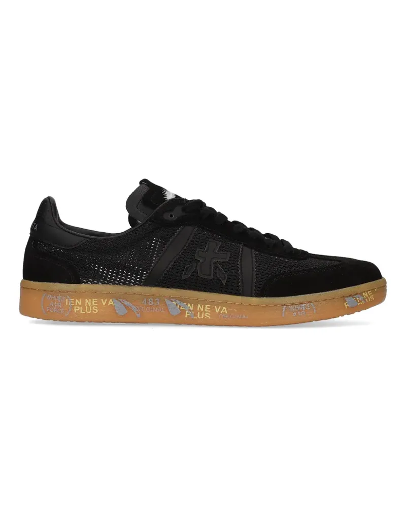 Premiata Bonnie logo-patch sneakers - Schwarz Schwarz