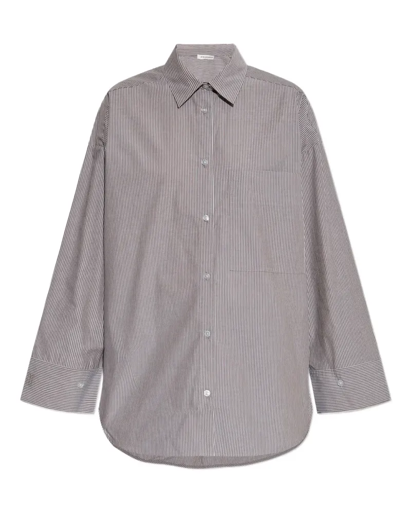 By Malene Birger striped button-down shirt - Braun Braun