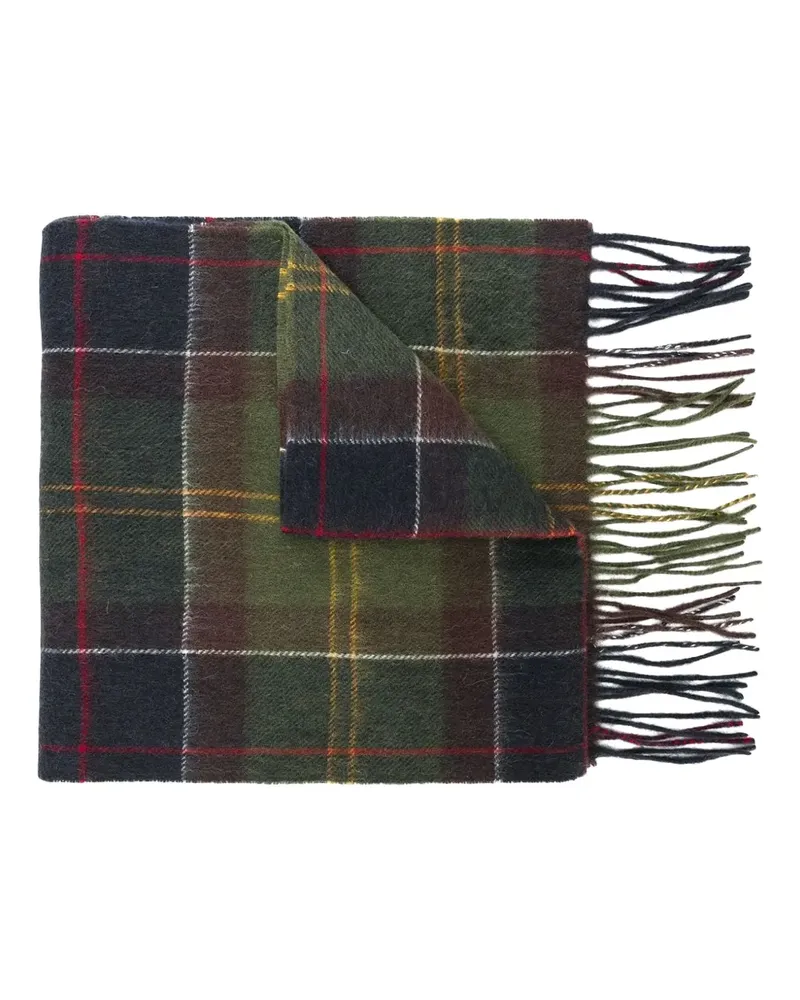Barbour Schal mit Schottenkaromuster - Grün Grün