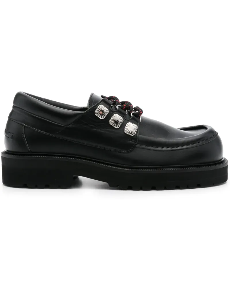 Toga AJ1391 Derby-Schuhe - Schwarz Schwarz