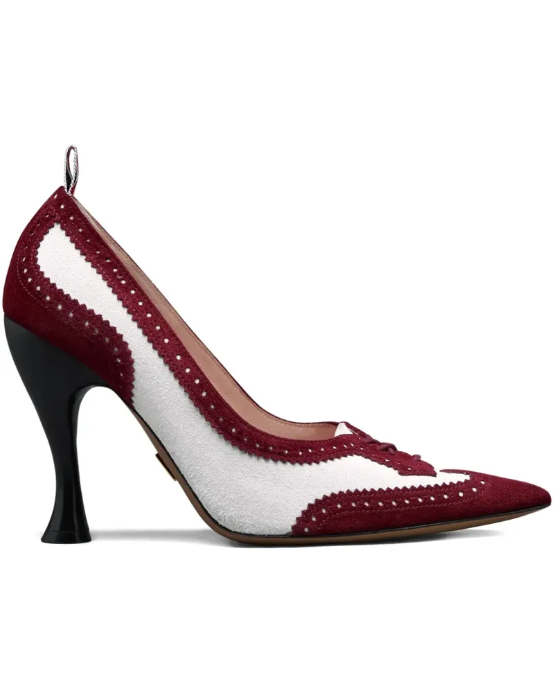 Thom Browne Perforierte Wingtip Pumps 90mm - Rot Rot