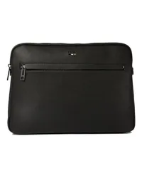 HUGO BOSS Laptoptasche mit Logo-Prägung Schwarz