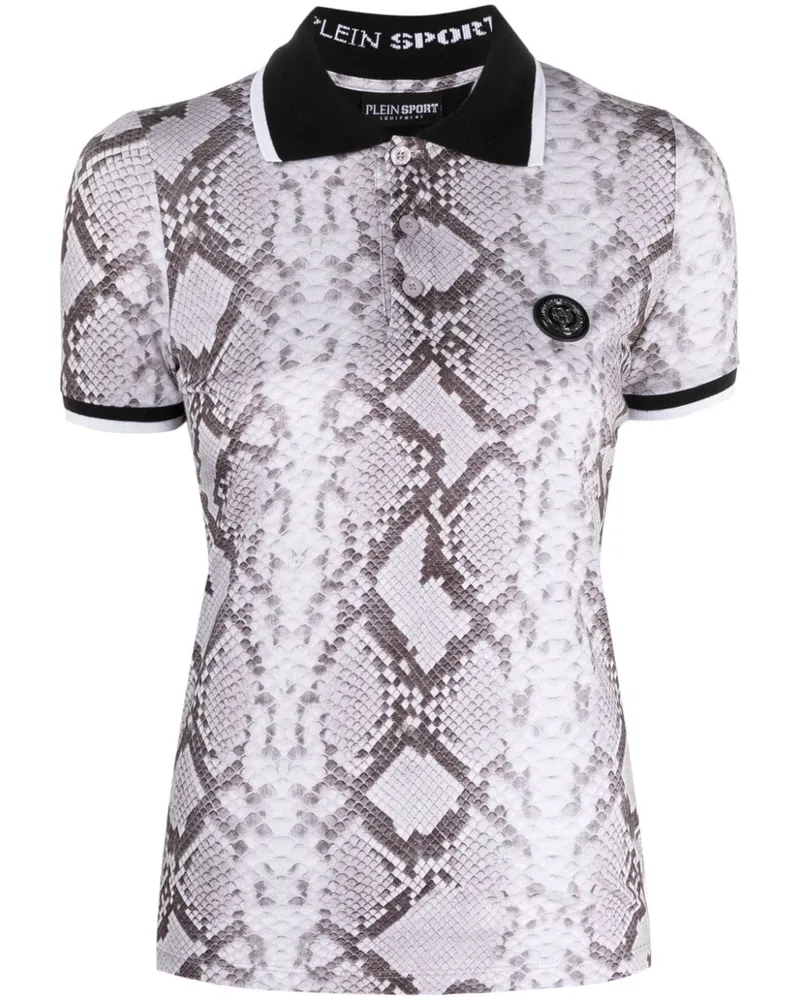 Philipp Plein Oberteil mit Schlangen-Print - Grau Grau