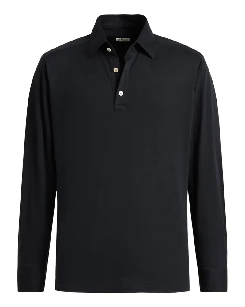 Kiton Positano Poloshirt - Blau Blau