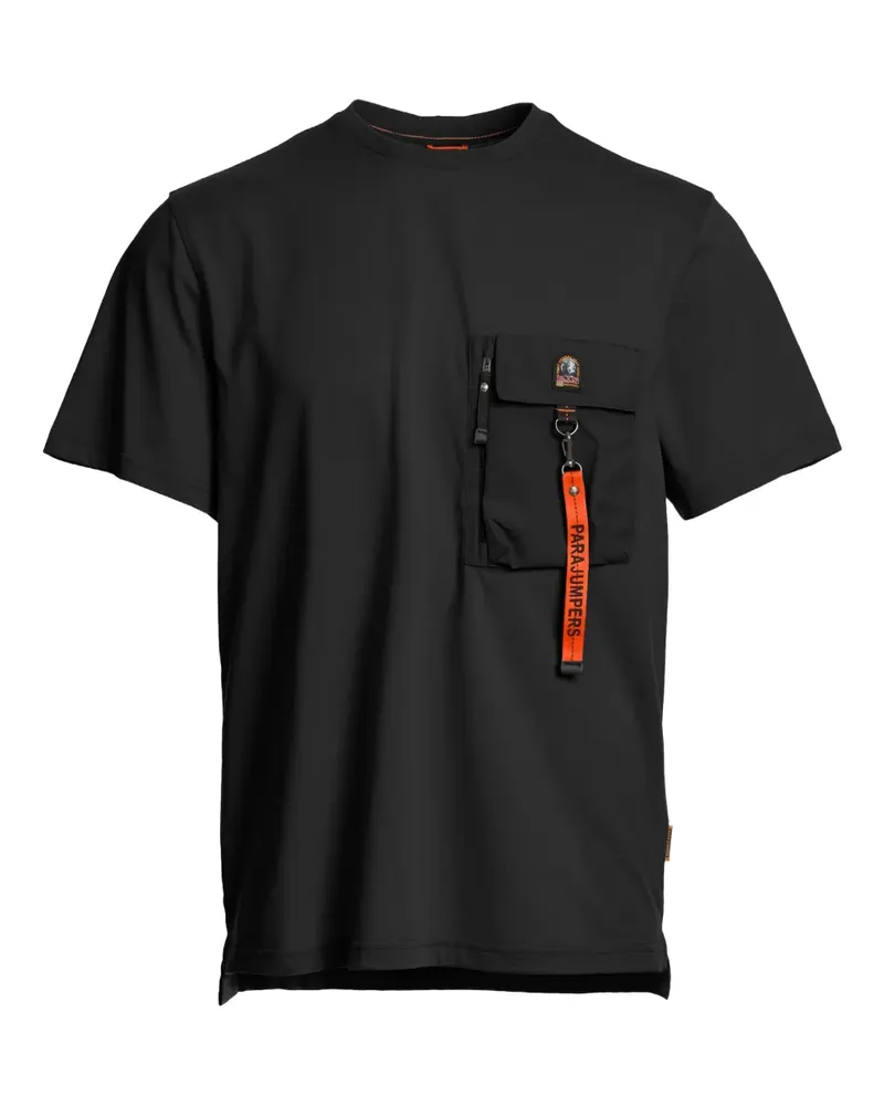 Parajumpers T-Shirt mit Taschendetail - Schwarz Schwarz