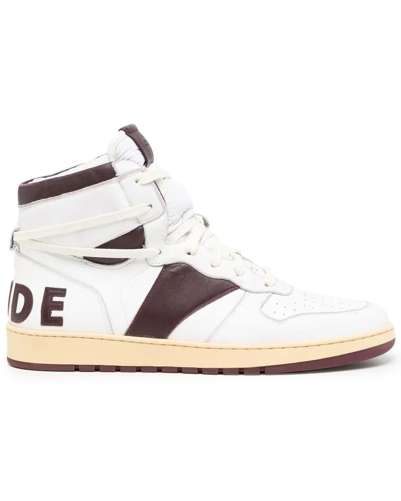 RHUDE High-Top-Sneakers mit Logo Rot