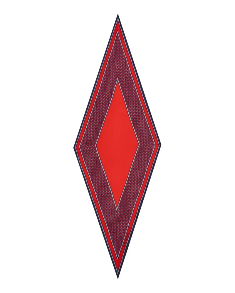 Ferragamo Schal mit geometrischem Muster - Rot Rot