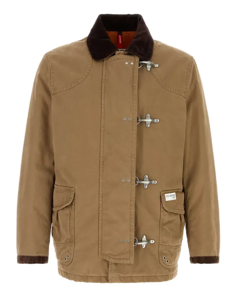 Fay 4 Ganci cotton lobster-claw jacket - Nude Nude