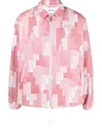 Marcelo Burlon | County of Milan Hemdjacke mit geometrischem Print Rosa