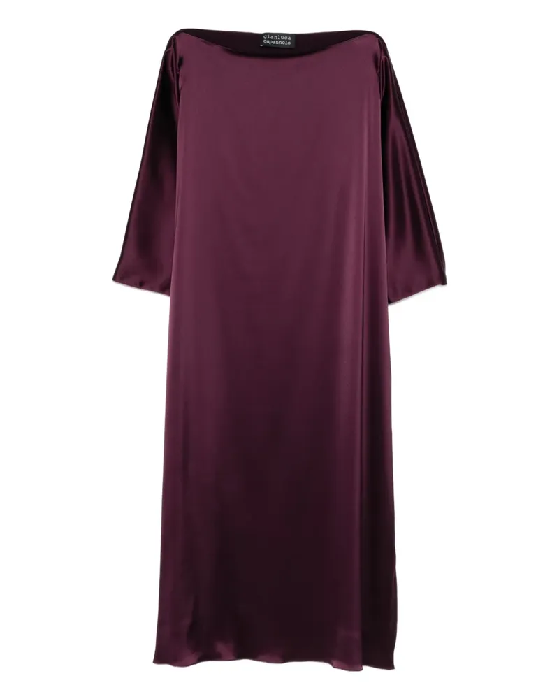 Gianluca Capannolo Laura boat-neck midi dress - Violett Violett