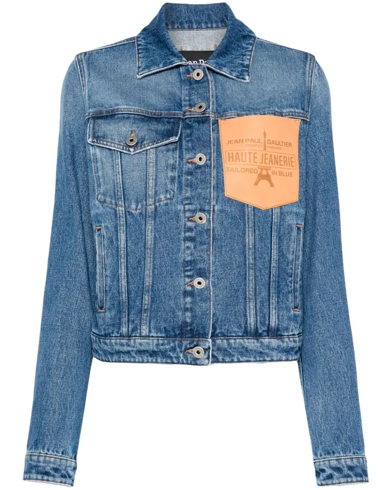 Jean Paul Gaultier Jacke mit Logo-Prägung - Blau Blau