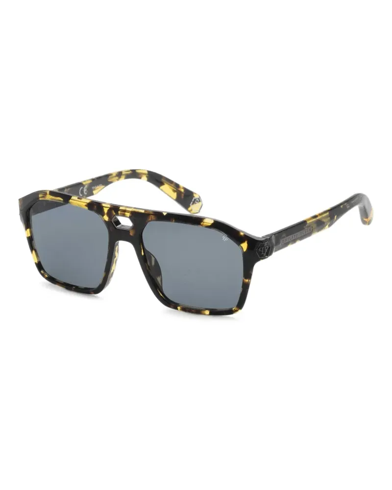 Philipp Plein Pilotenbrille in Schildpattoptik - Braun Braun