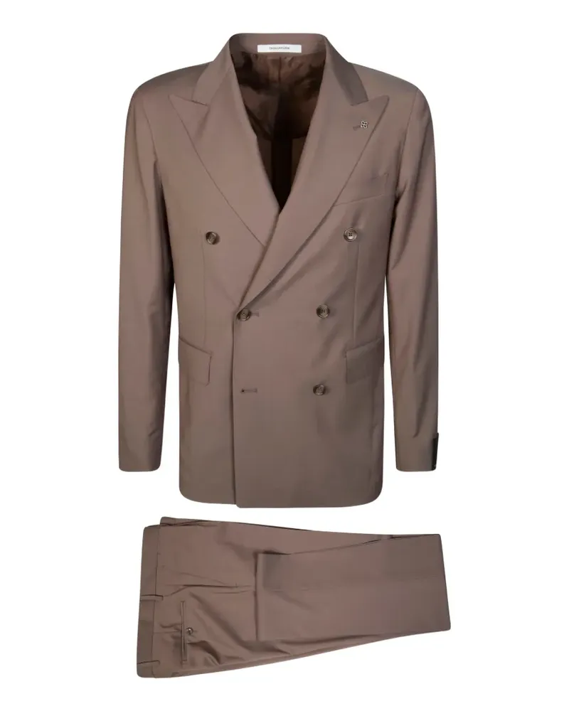 Tagliatore Doppelreihiger Anzug - Braun Braun