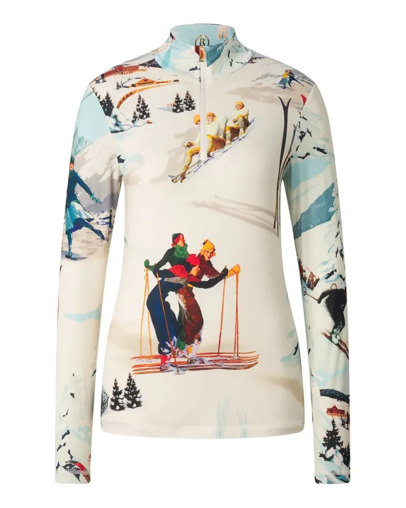 Bogner Beline graphic-print base layer - Weiß Weiß