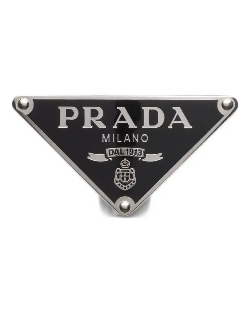 Prada Gürtelschnalle aus emailliertem Metall - Custom Belts - Schwarz Schwarz