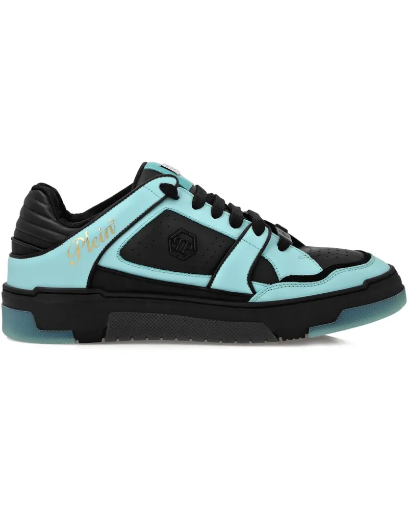 Philipp Plein Sneakers mit Ledereinsätzen - Schwarz Schwarz