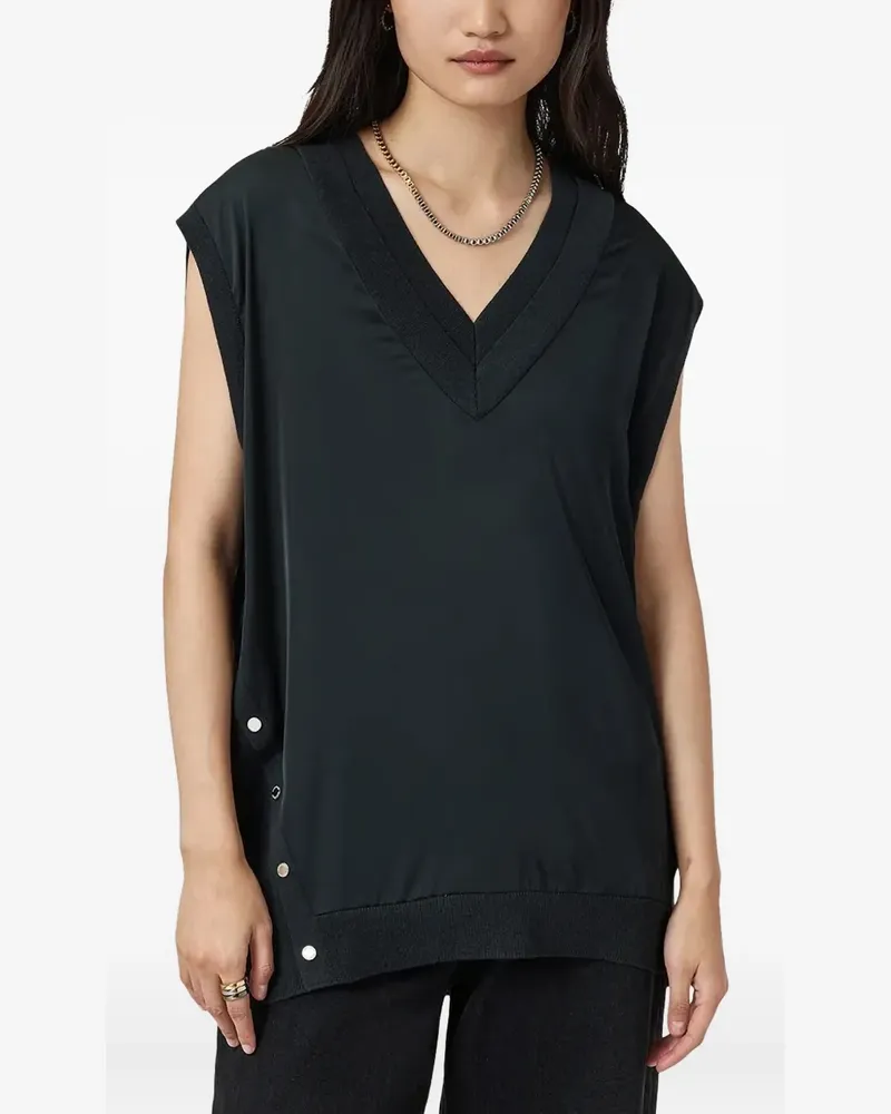 AllSaints Bern V-neck tank top - Blau Blau