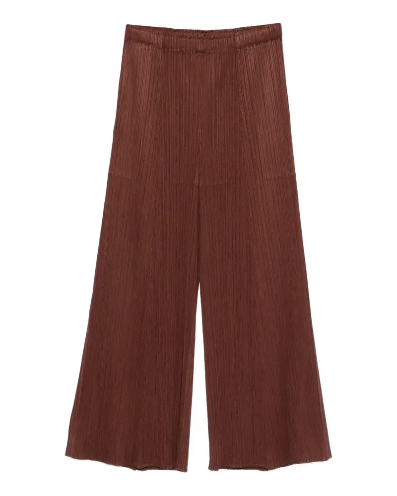 Issey Miyake plissé trousers - Braun Braun