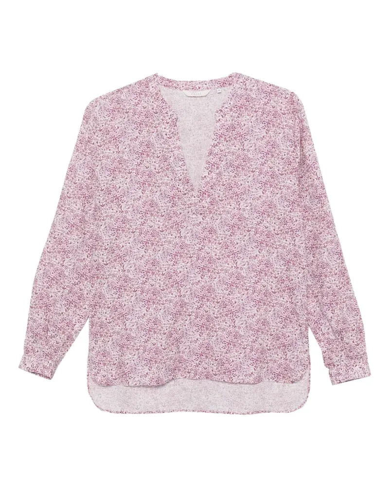 XACUS floral-print linen blouse - Violett Violett