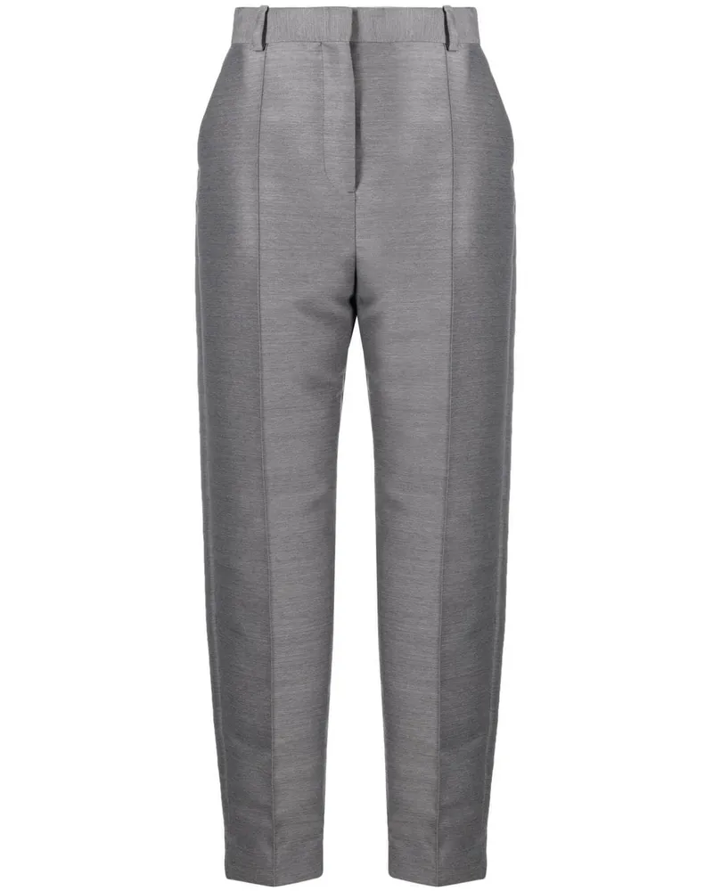 Totême Cropped-Hose mit Nadelstreifen - Grau Grau