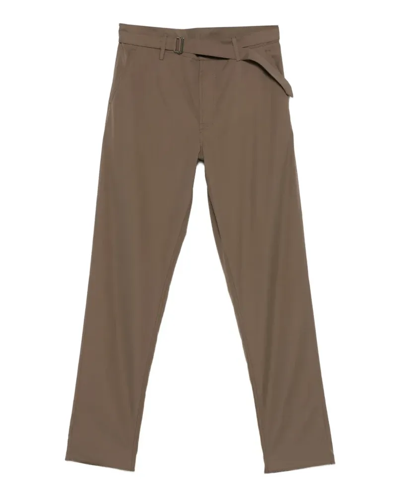 Canali Hose mit Gürtel - Braun Braun